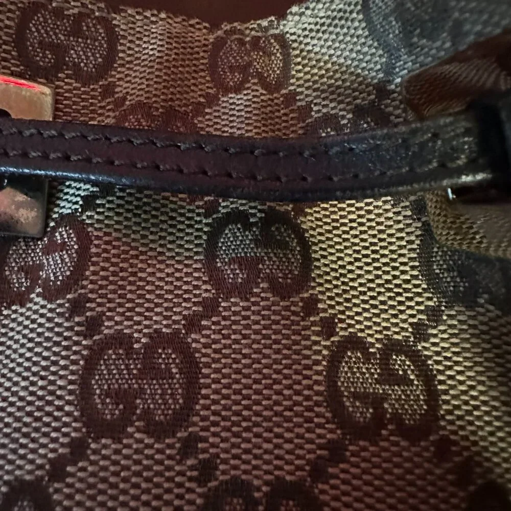 Gucci GG Pattern Rucksack Drawstring Backpack - Picture 8 of 16